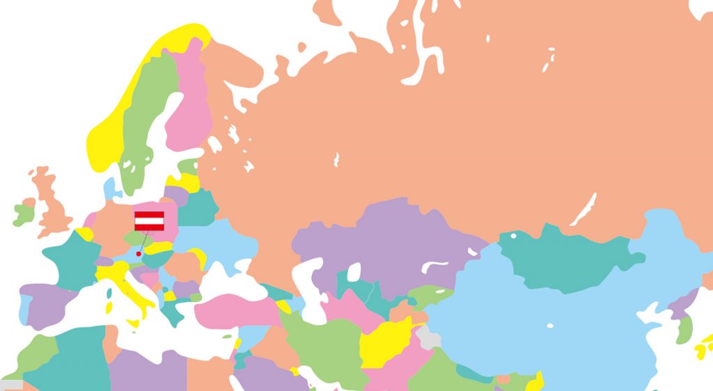 地図オーストリア
